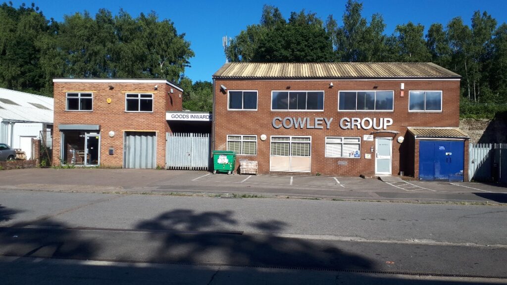 READING ARCH ROAD, REDHILL ~ TWO ADJOINING WAREHOUSE/LIGHT INDUSTRIAL BUILDINGS FOR SALE AS ONE LOT ~ LONG LEASEHOLD BUILDING OF 3675 SQ FT AND FREEHOLD BUILDING OF 1686 SQ FT